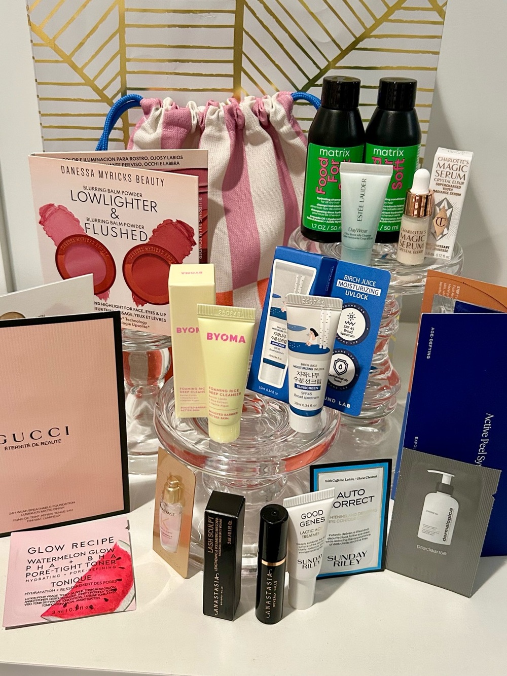 ✨ 15-Piece Luxury Travel Beauty Set + Cosmetic Bag | Skincare, Haircare & Makeup